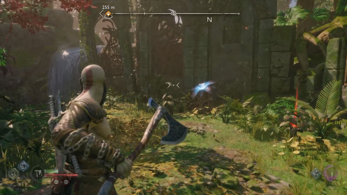 les plantes à grappes de poison bleu dans God of War Ragnarok