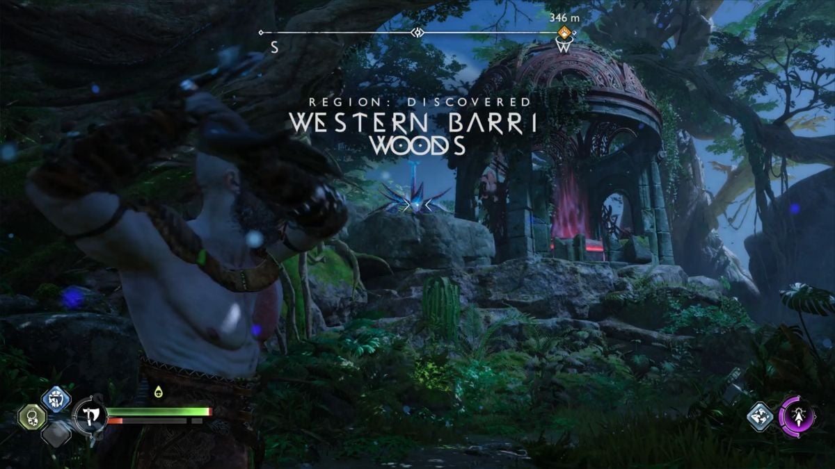 Les plantes cracheuses dans God of War Ragnarok