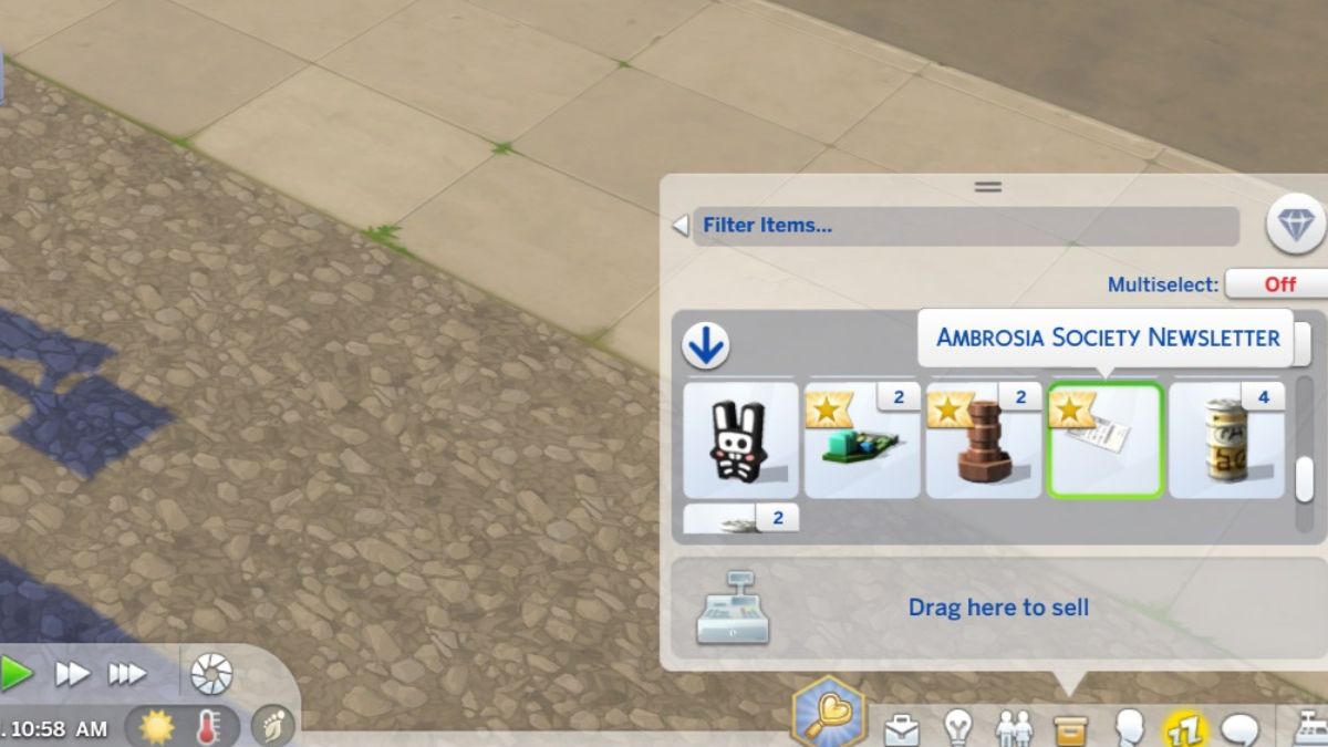 Newsletter de la Société Sims 4 Ambrosia