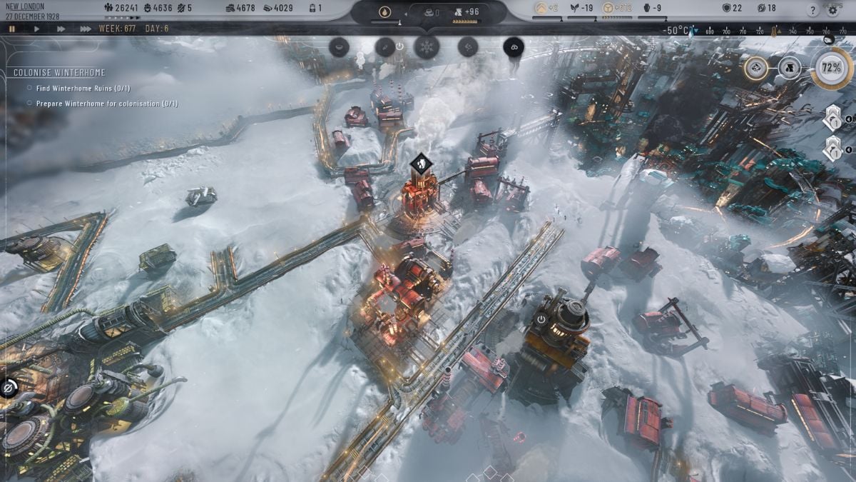 quartier industriel en construction - Frostpunk 2 