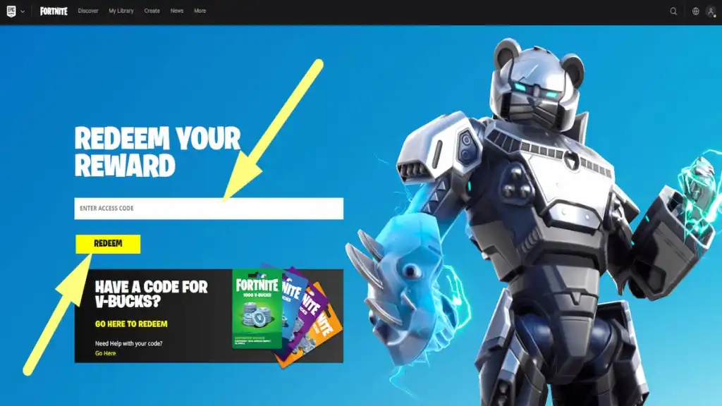 Comment utiliser des codes dans Fortnite