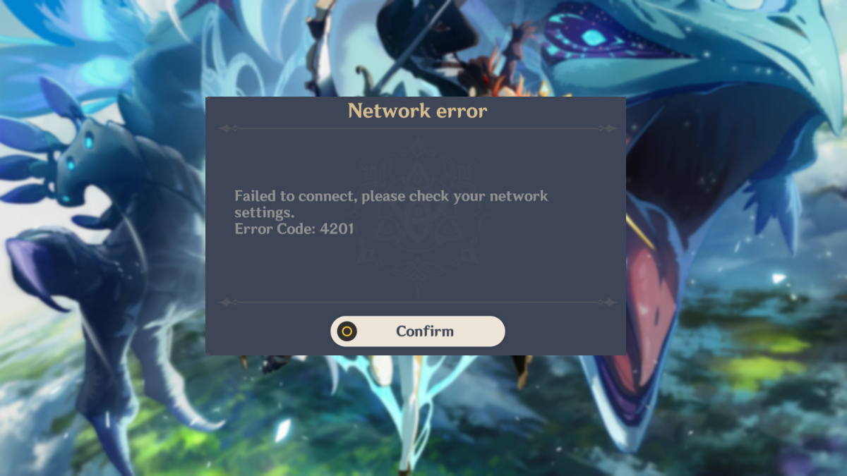 Troubleshooting Genshin Impact Error Code 4201 Guide