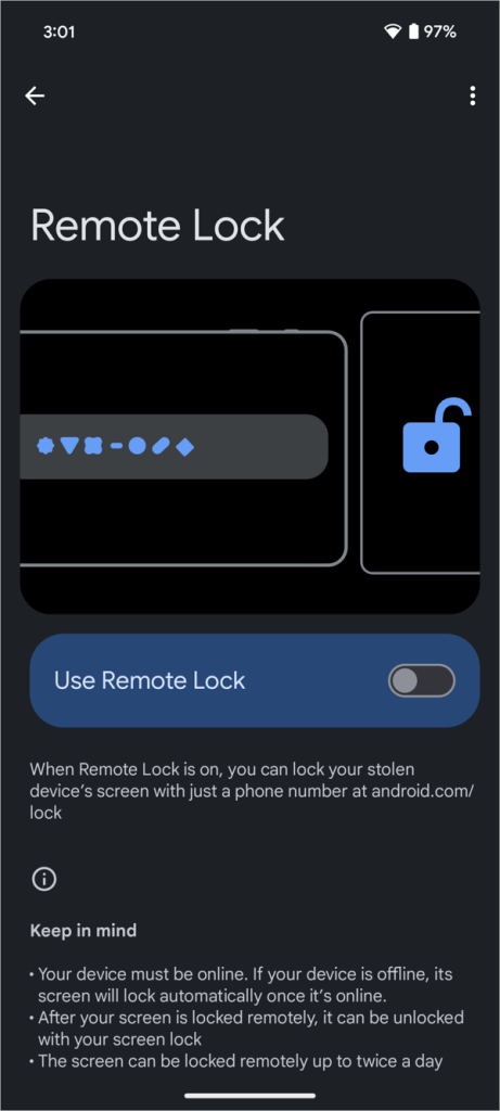 1729347420 146 Comprendre le guide d'activation et d'utilisation du verrouillage de la protection contre le vol d'Android