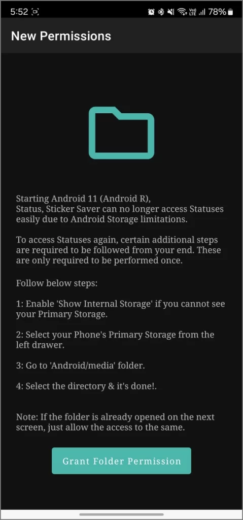 Utiliser l'application WhatsApp Status Saver sur Android