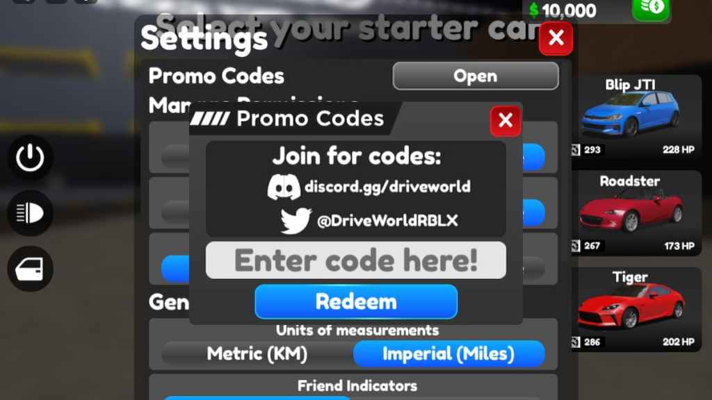 Octobre-2024-Roblox-Drive-World-Code-List