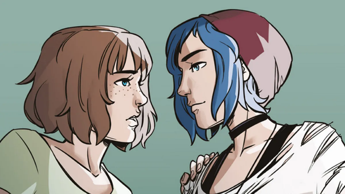 Max Caulfield et Chloe Price de Life is Strange, dans une bande dessinée. 