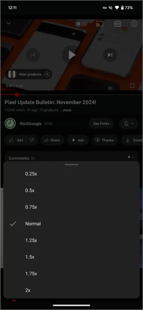 1731339610 79 YouTube obtient des contrôles de vitesse de lecture réglables.webp