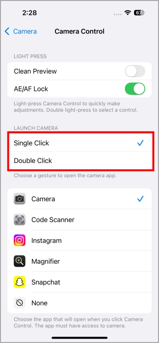 1731412566 595 iOS 18 Arrêter de lancer accidentellement la caméra avec le contrôle de la caméra When.webp