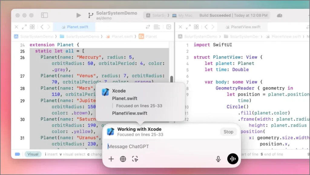 1731693365 502 ChatGPT pour macOS présente la fonctionnalité « Travailler avec les applications » dans Beta.webp