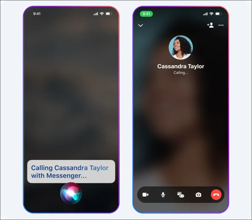 1732191363 613 Facebook Messenger reçoit des appels vidéo HD, arrière-plans AI et Siri.webp