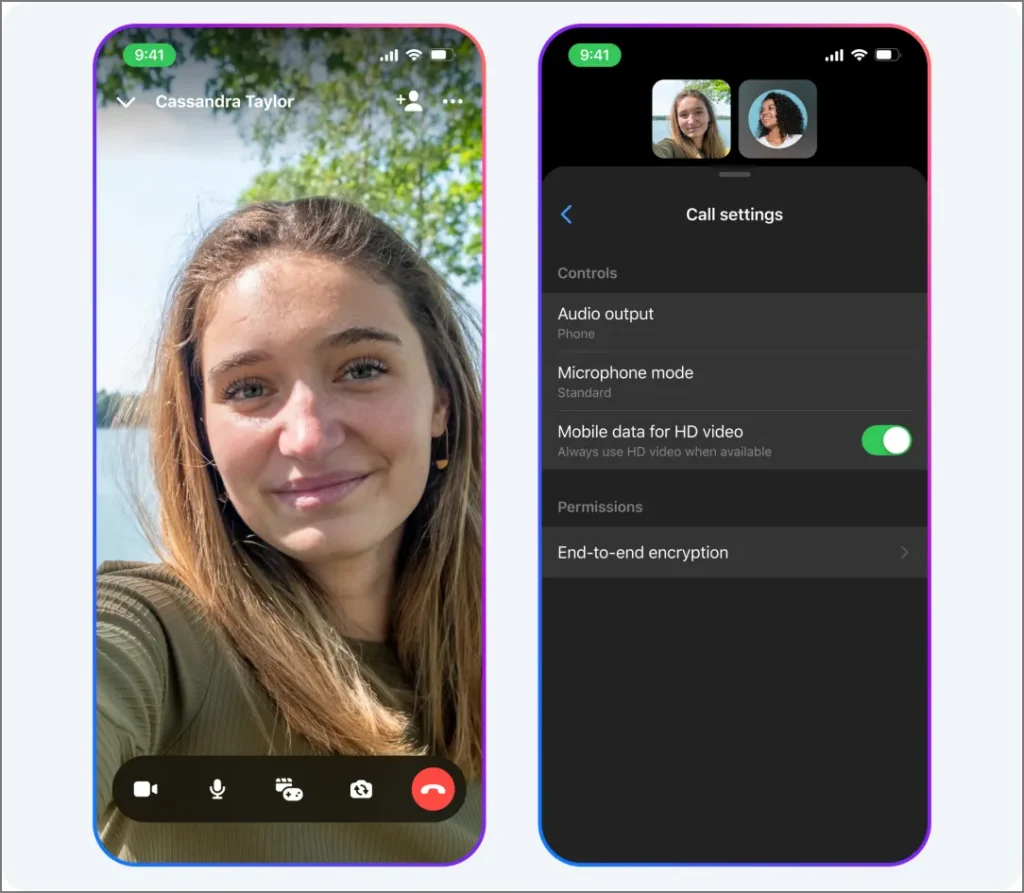 1732191363 763 Facebook Messenger reçoit des appels vidéo HD, arrière-plans AI et Siri.webp