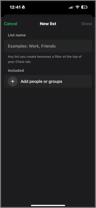 1732882564 77 Whatsapp vous permet désormais de trier vos discussions à l'aide de listes personnalisées.webp