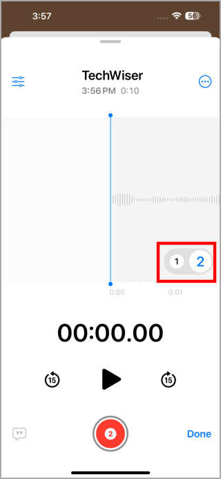 1734011764 161 iOS 182 Comment utiliser l'enregistrement en couches dans les mémos vocaux.webp