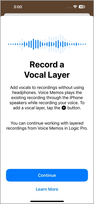 1734011764 362 iOS 182 Comment utiliser l'enregistrement en couches dans les mémos vocaux.webp