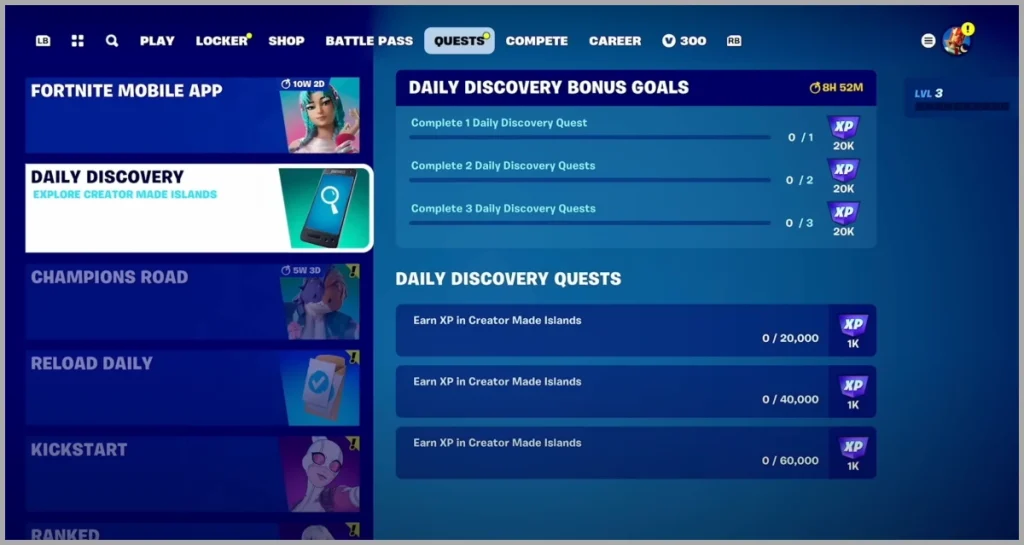 Comment obtenir de l'XP dans Fortnite