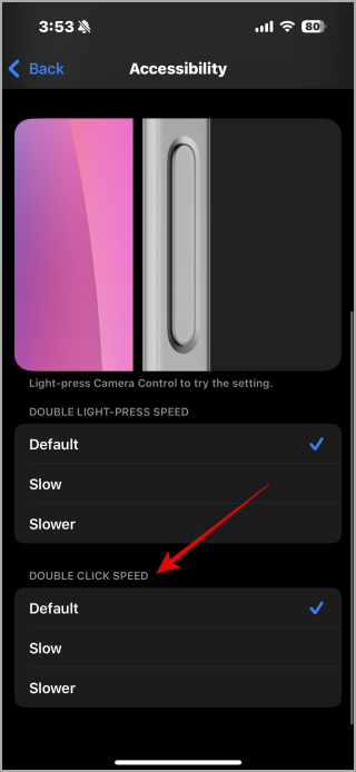 Caractéristiques de contrôle de la caméra sur iOS 18.3