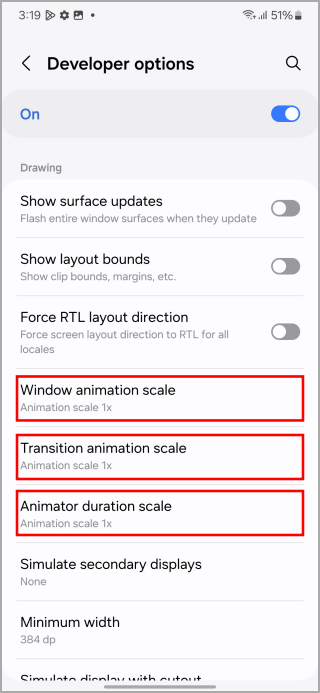 1738572485 321 Samsung Galaxy Phone Utilisez ces options de développeur pour augmenter la vitesse.