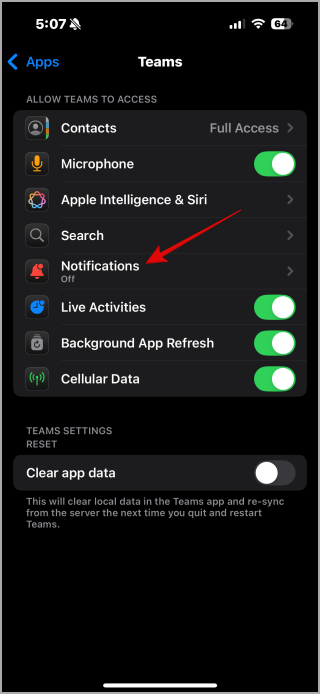 1738692484 599 8 Correction des notifications des équipes Microsoft ne fonctionnant pas sur iPhone.webp