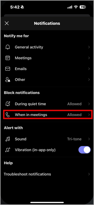 1738692487 219 8 Correction des notifications des équipes Microsoft ne fonctionnant pas sur iPhone.webp