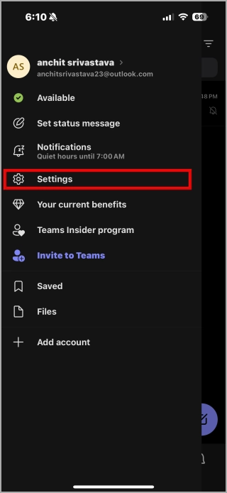 1738692492 625 8 Correction des notifications des équipes Microsoft ne fonctionnant pas sur iPhone.webp