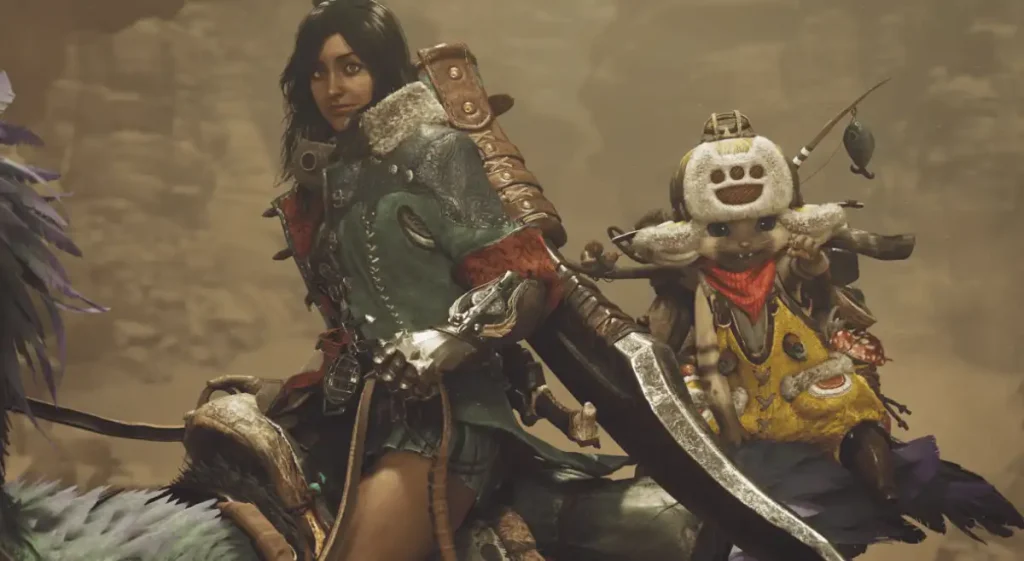 Femelle Hunter dans Monster Hunter Wilds