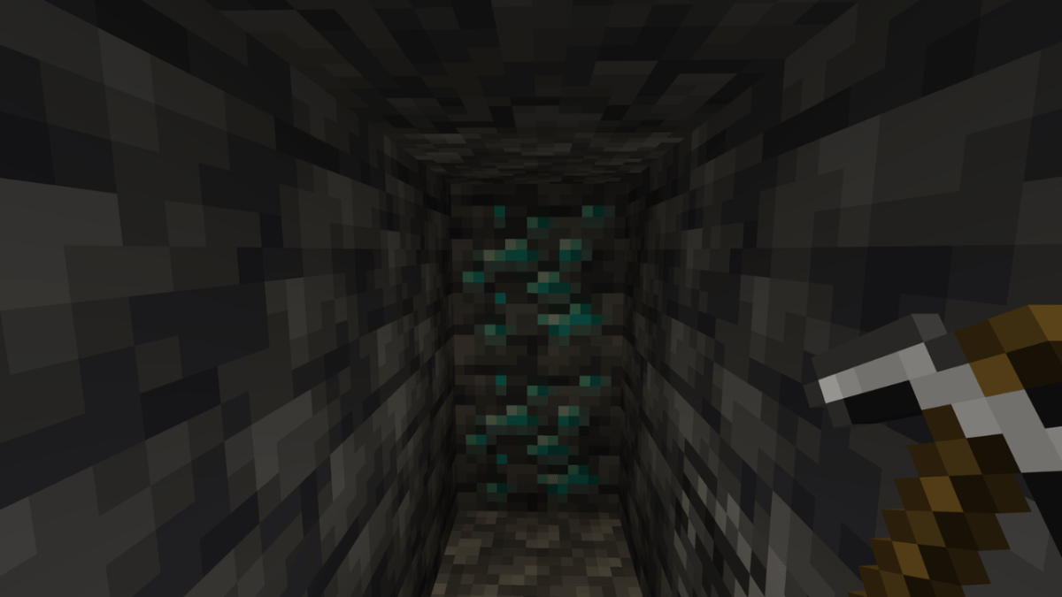 Diamants à Minecraft.