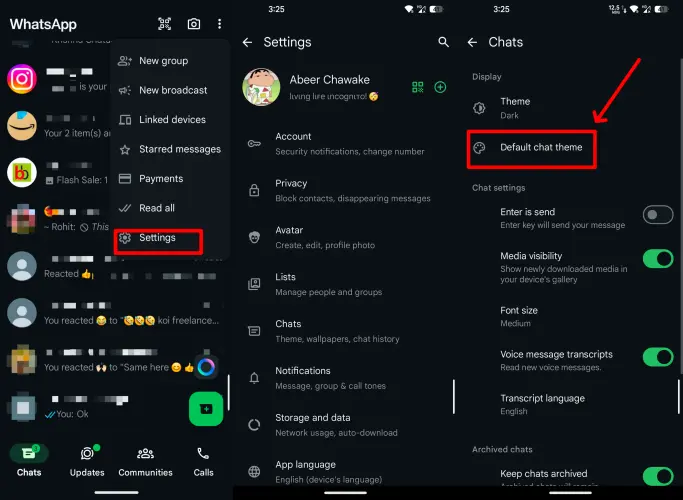 Comment changer de thème sur WhatsApp à l'échelle mondiale