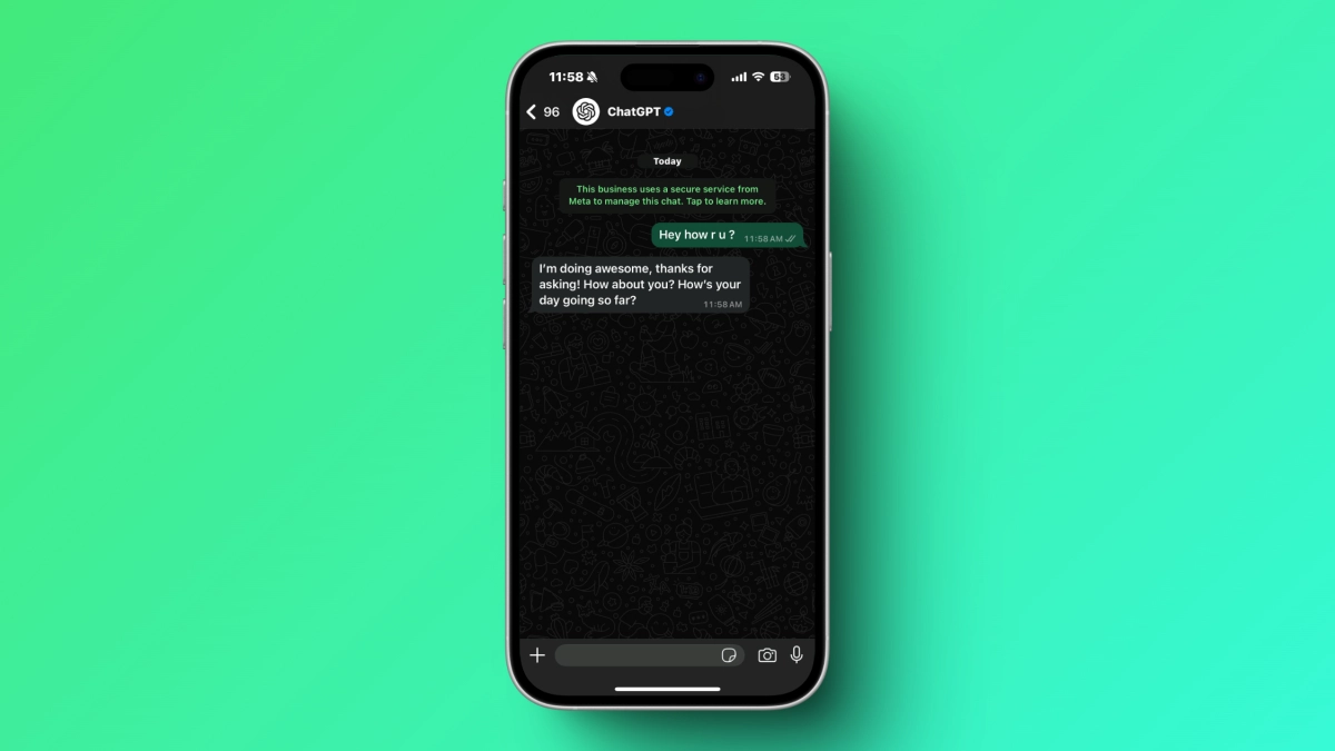 Chatgpt pour WhatsApp vient de recevoir une mise à niveau majeure - ici.webp