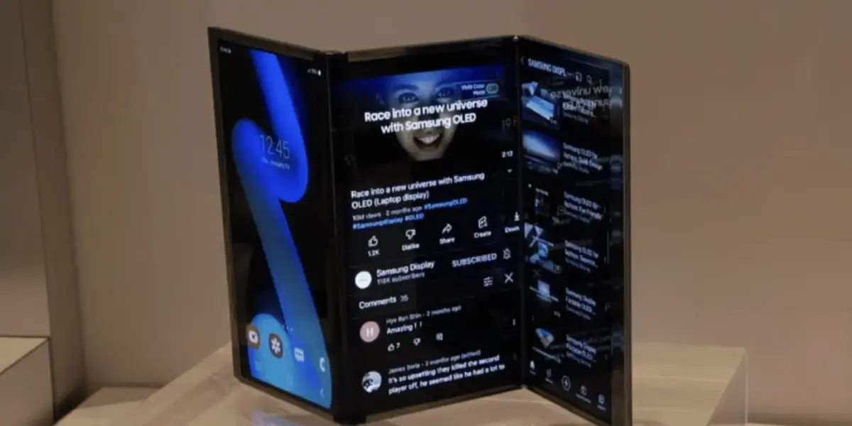 Samsung Galaxy G se plier aux débuts