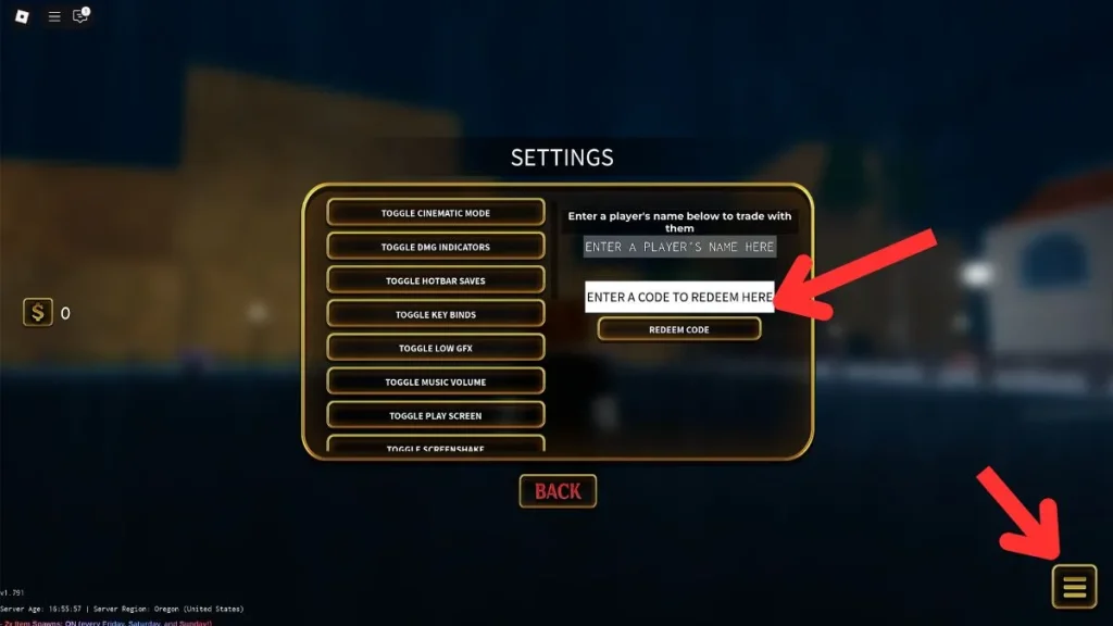 Échangez les codes ROBLOX YBA