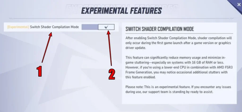 Comment activer le mode de compilation Switch Shader dans Marvel Rivals