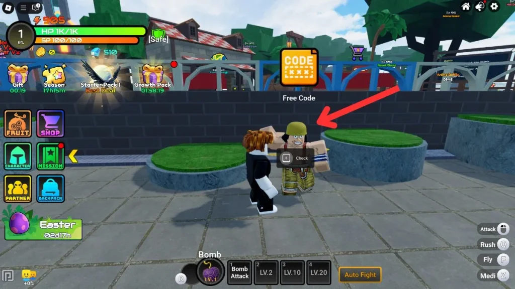 Racheter les codes de fruits anime Roblox
