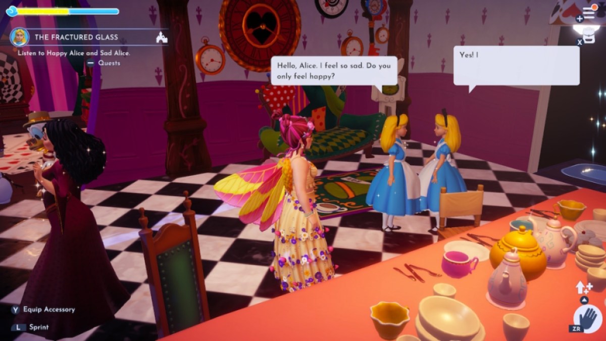 Disney Dreamlight Valley - Alice Friendship Level 7 Quest - The Fractured Mirror