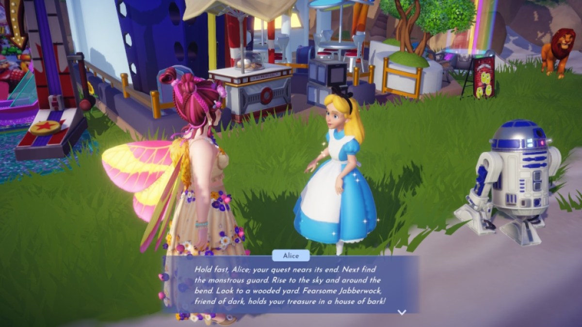 Disney Dreamlight Valley - Alice Level 4 Friendship Quest - Mimsy Were the Borogoves
