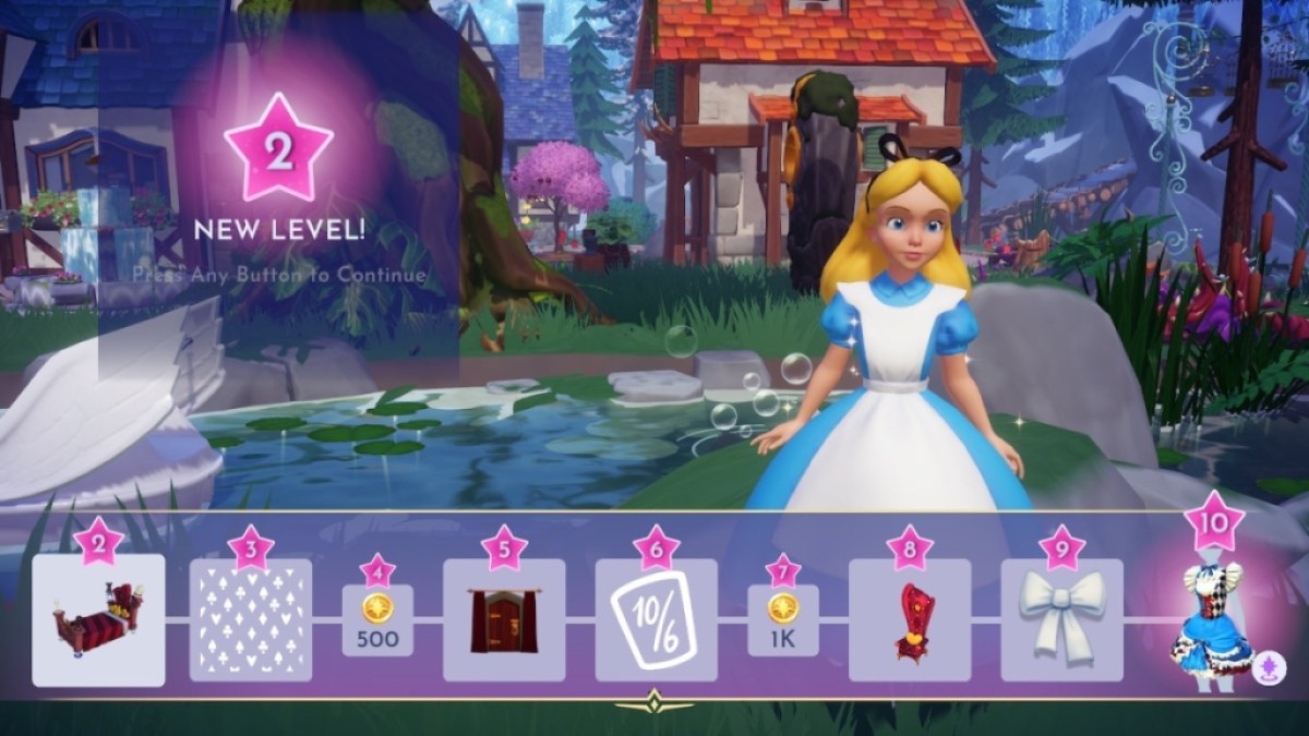 Disney Dreamlight Valley Alice Friendship Path Rewards