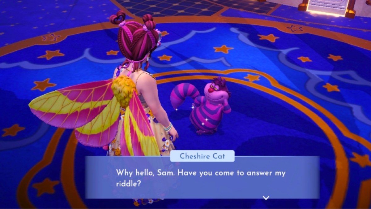 Disney Dreamlight Valley - Alice Friendship Level 10 Quest - A Very Merry Unbirthday - Cheshire Cat