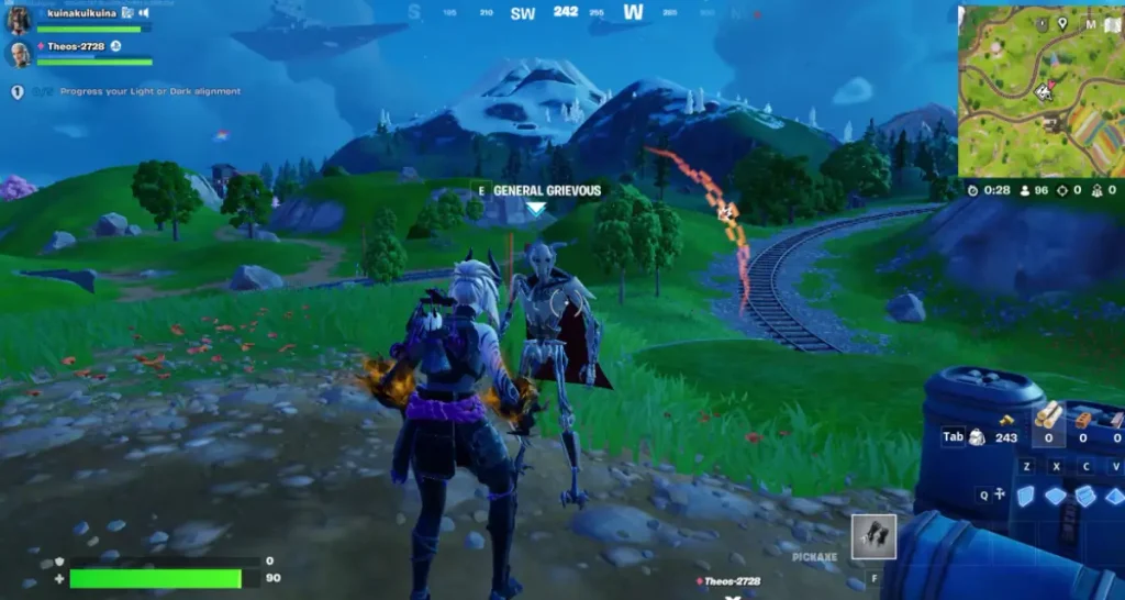 Fortnite où trouver le général Grievous