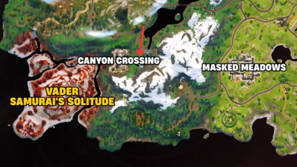 Canyon Crossing Secret Cave Fortnite Chapitre 6 Saison 3 Lieu