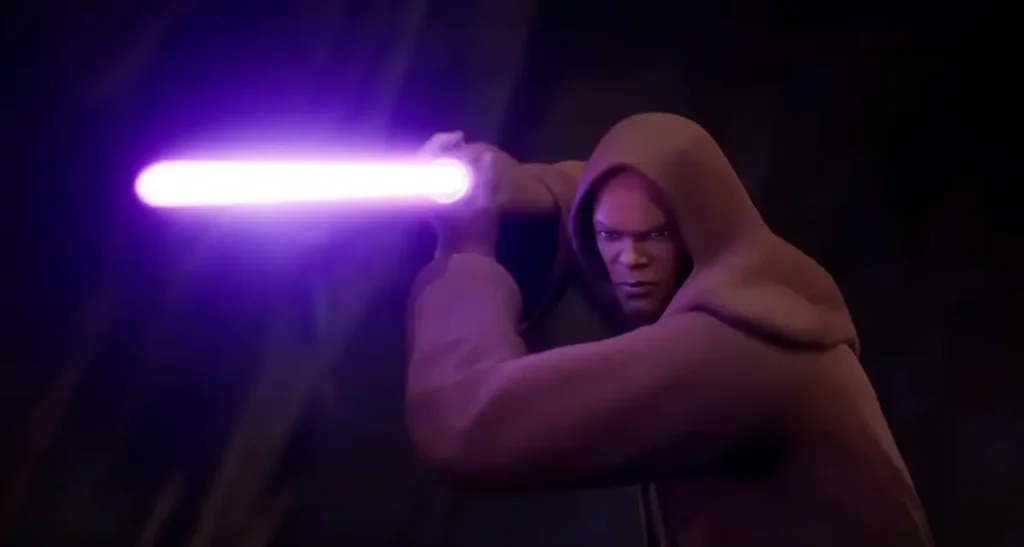 Mace Windu dans la bataille galactique de Fortnite