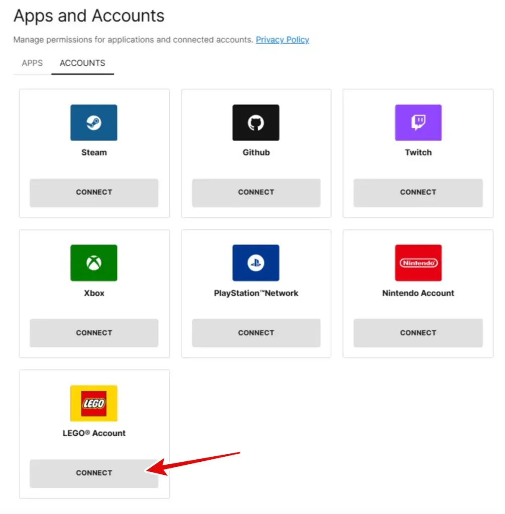 How to Connect Lego Account to Epic Games