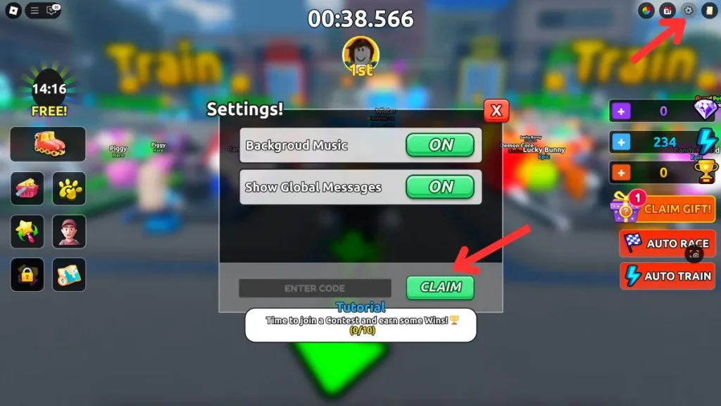 redeem roblox roller training codes