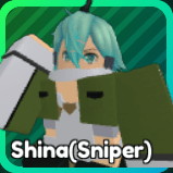 Unité Shina (Sniper) de la Fantasy Anime: Re Roblox Experience.