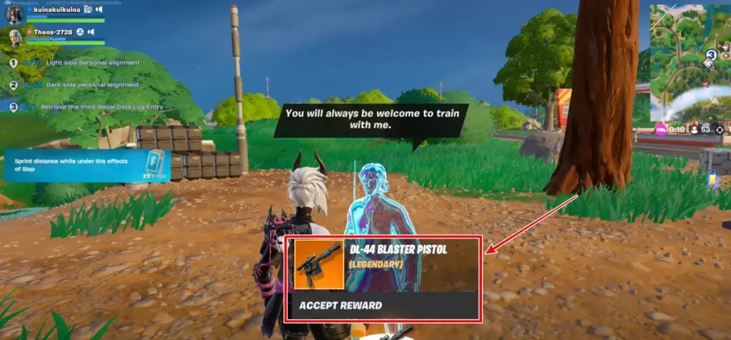 DL-44 BLASTER Pistol légendaire Fortnite
