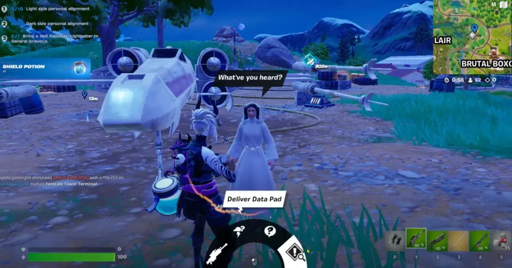Comment terminer Leia Organa Story Quest in Fortnite Galactic Battle