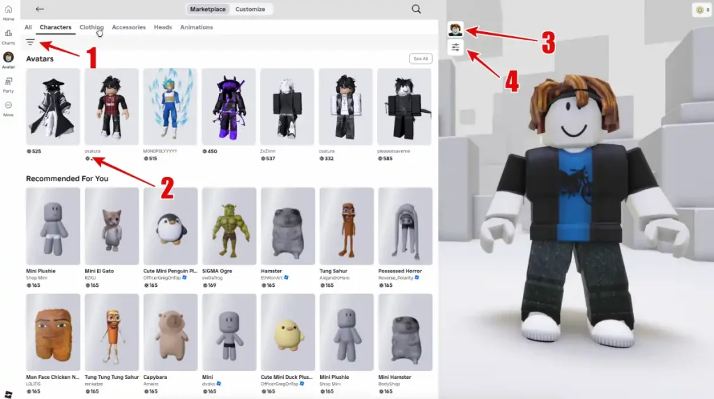 Icônes et symboles Roblox