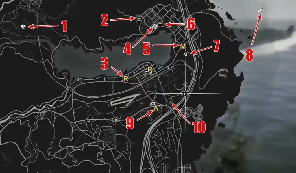 Icônes et symboles GTA 5