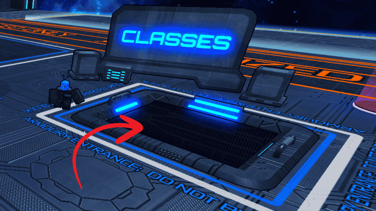 L'entrée du menu de sélection des classes à l'intérieur de l'expérience Dead Planets Roblox.