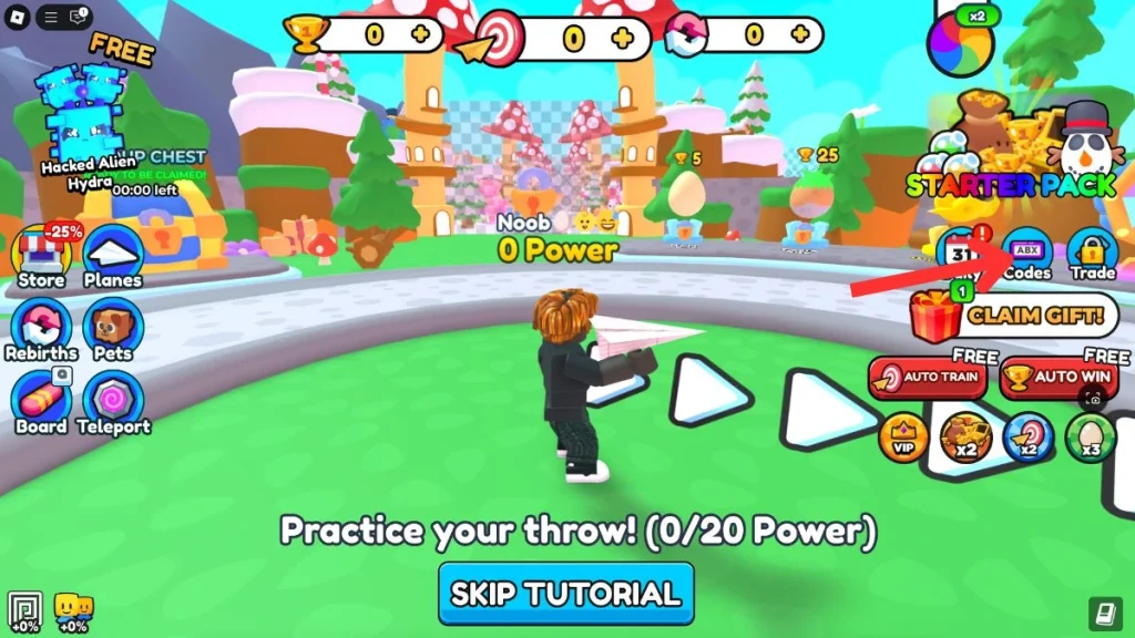 Échangez les codes de simulateur de plan en papier oblox