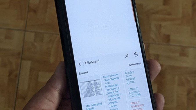 Le presse-papiers Samsung ne fonctionne pas