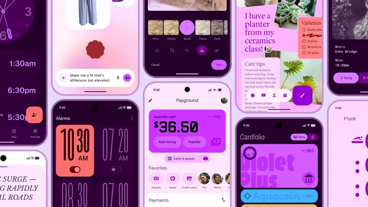 Google présente le matériel 3 expressif, l'avenir d'Android